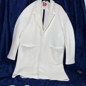 Nike Men’s Sportswear Tech Fleece Trench Coat Jacket Off White Size Medium NWT